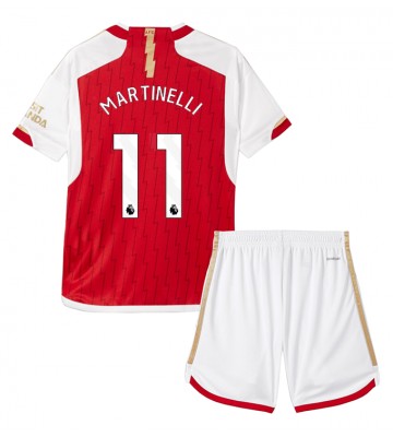 Arsenal Gabriel Martinelli #11 Primera Equipación Niños 2023-24 Manga Corta (+ Pantalones cortos)